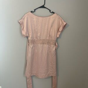 Pink Short Sleeve Dress